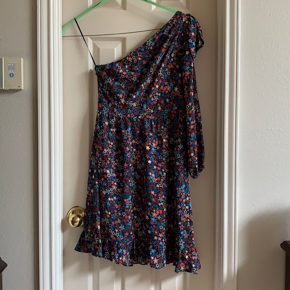J Crew one shoulder above the knee dress, size 8